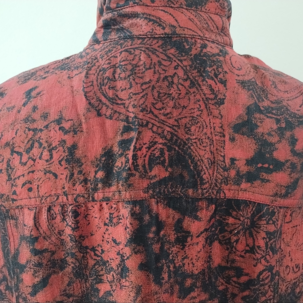 Ruby Rd Print Bomber Jacket Size 18w - image 7